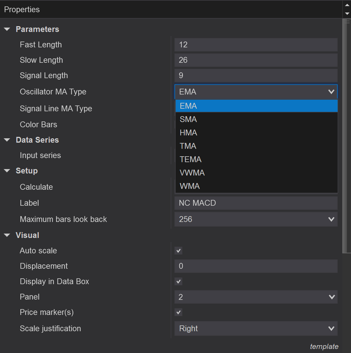 NC MACD screenshot 2